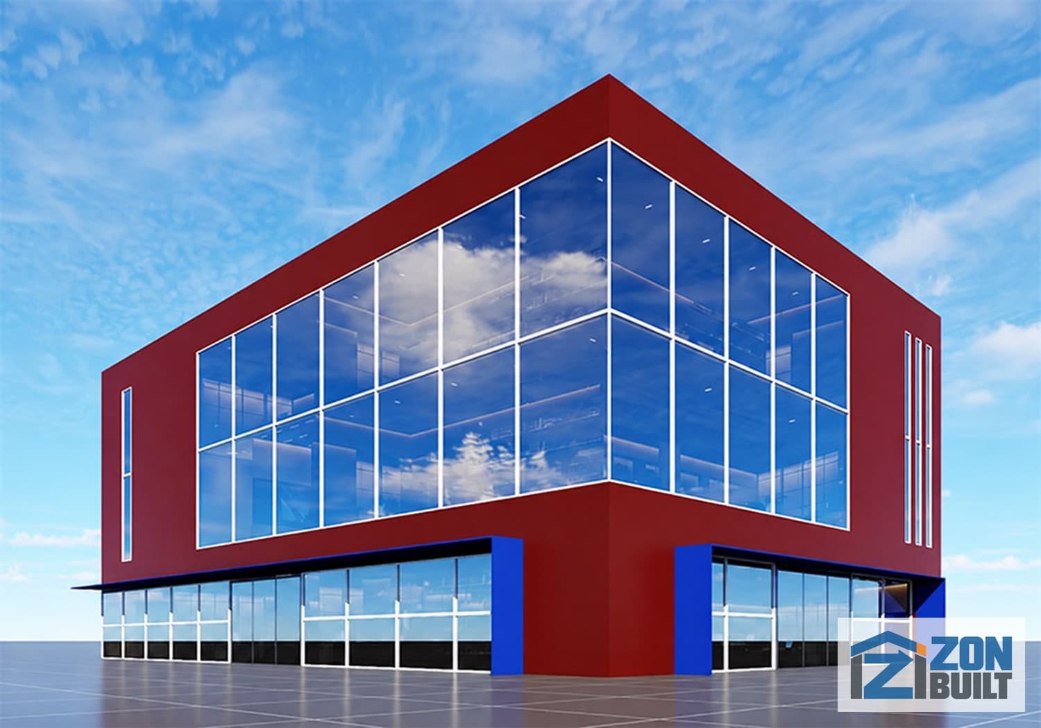 3D model design for Angola commercial office building